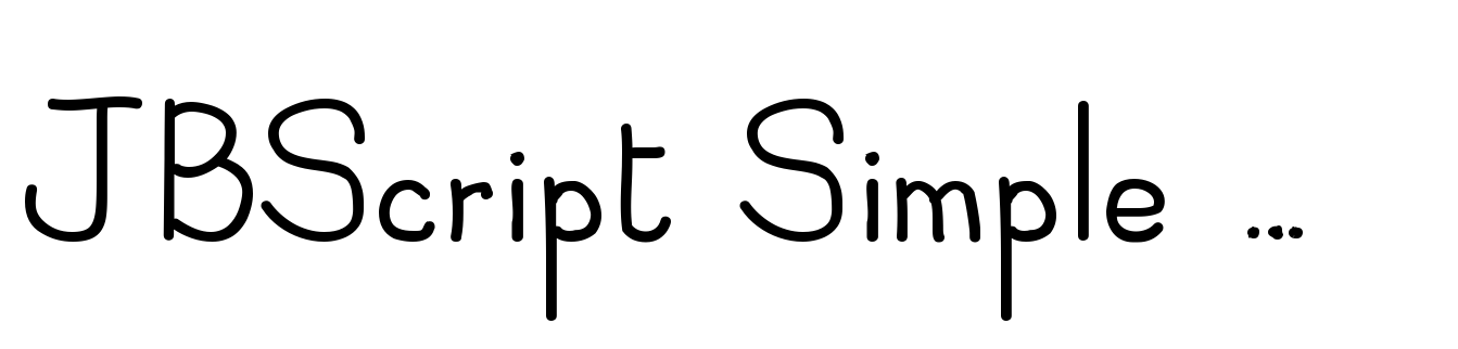 JBScript Simple Bold